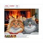 73525 Алмазная мозаика Кошечки (частичное заполнение), 40*50 см, упак ПВХ коробка с цв вкладкой 292753880