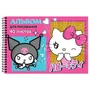 78689 Альбом для рисования Hello Kitty&friends, А4, 40 листов, на гребне, мелованная обложка 190 гр/м2, белизна блока 100%, плотность блока офсет 100г/м2 302130157