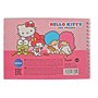 78605 Водная раскраска с маркером Hello Kitty and friends, 5 рисунков, 12 страниц, размер 21*14 см, бумага 210 г 1502378895