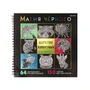 Раскраска «МАГИЯ ЧЁРНОГО» ЦАРСТВО ЖИВОТНЫХ (32-2528) 32л,7БЦ,ФОЛЬГА+ТВ-Л,БЛ-ОФС120Г,1+1,ГРЕБ,215х215 2037232060