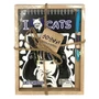 74554 Набор скетчбук Аниме I love cats, А5, 60 л+Ручка шариковая автомат прорез в подар упак 1978179983