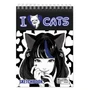 74015 Скетчбук Аниме I love cats, формат А5, 60 листов, переплет гребень, расположение верхнее, офсет 120 г/м2, 100% белизны, обложка мелованный картон, размер 201х147 803548291
