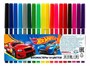 83389 Фломастеры "Hot Wheels", 18 цветов, на водной основе с вентилируемым колпачком. Устойчивы к перепадам температур, морозостойкие. 130467937