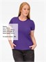 Футболка женская T-bolka Lady, фиолетовая 405147247