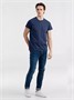 Футболка мужская Regent Fit 150, синий меланж 1858695463