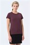 Футболка женская Regent Fit Women, бордовый меланж 218251668