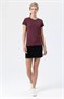 Футболка женская Regent Fit Women, бордовый меланж 218251668