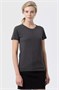 Футболка женская Regent Fit Women, черный меланж 1051524507