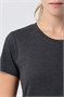 Футболка женская Regent Fit Women, черный меланж 1051524507
