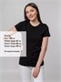 Футболка женская T-bolka Stretch Lady, черная 1220124223