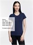 Футболка женская Pioneer Women, темно-синяя 502897307