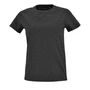 Футболка женская Imperial Fit Women, черный меланж 1295374305