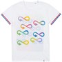 Футболка женская Rainbow Women, белая с ярко-синим 1228765982