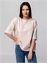 Футболка унисекс оверсайз Street Vibes, бежевая 1082734125