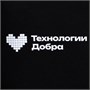 Футболка оверсайз Vozduh 2.0, черная 13513103