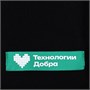Футболка оверсайз Vozduh 2.0, черная 13513103