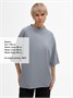 Футболка унисекс оверсайз T1, серая 2132402548
