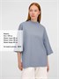 Футболка оверсайз унисекс T9, серая 130519334