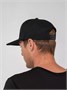 Бейсболка Snapback с прямым козырьком, черная 123183934