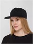 Бейсболка Snapback с прямым козырьком, черная 123183934