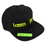 Бейсболка Snapback с прямым козырьком, черная 123183934