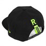 Бейсболка Snapback с прямым козырьком, черная 123183934