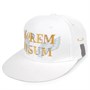 Бейсболка Snapback с прямым козырьком, белая 261961551