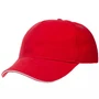 Бейсболка Classic, красная с белым кантом 927873987