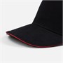 Бейсболка Classic 2.0, черная с красным кантом 25358306