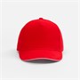 Бейсболка Classic 2.0, красная с белым кантом 1027856547