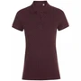 Рубашка поло женская Brandy Women, бордовая с белым 1254037454