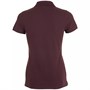 Рубашка поло женская Brandy Women, бордовая с белым 1254037454