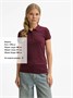 Рубашка поло женская Brandy Women, бордовая с белым 1254037454