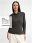 Рубашка поло женская с длинным рукавом Perfect LSL Women, черный меланж 1395661879
