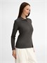 Рубашка поло женская с длинным рукавом Perfect LSL Women, черный меланж 1395661879