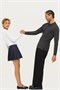 Рубашка поло женская с длинным рукавом Perfect LSL Women, черный меланж 1395661879