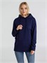 Толстовка с капюшоном унисекс Hoodie, темно-синяя 1975903498