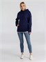 Толстовка с капюшоном унисекс Hoodie, темно-синяя 1975903498