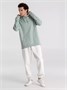 Толстовка с капюшоном унисекс Hoodie, серо-зеленая 1087427819
