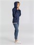 Толстовка с капюшоном унисекс Hoodie, синий меланж 1919261320
