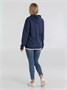 Толстовка с капюшоном унисекс Hoodie, синий меланж 1919261320