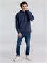 Толстовка с капюшоном унисекс Hoodie, синий меланж 1919261320