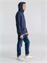 Толстовка с капюшоном унисекс Hoodie, синий меланж 1919261320