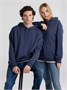 Толстовка с капюшоном унисекс Hoodie, синий меланж 1919261320