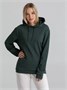 Толстовка с капюшоном унисекс Hoodie, темно-зеленый меланж 712084569