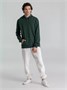 Толстовка с капюшоном унисекс Hoodie, темно-зеленый меланж 712084569