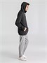 Толстовка с капюшоном унисекс Hoodie, серый меланж (антрацит) 1667047584