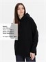 Худи оверсайз унисекс Snuggie, черное 1986430329