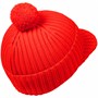 Вязаная шапка с козырьком Peaky, красная (кармин) 2114090055