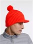 Вязаная шапка с козырьком Peaky, красная (кармин) 2114090055